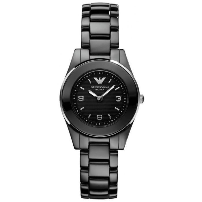 Emporio armani ceramica black watch hotsell