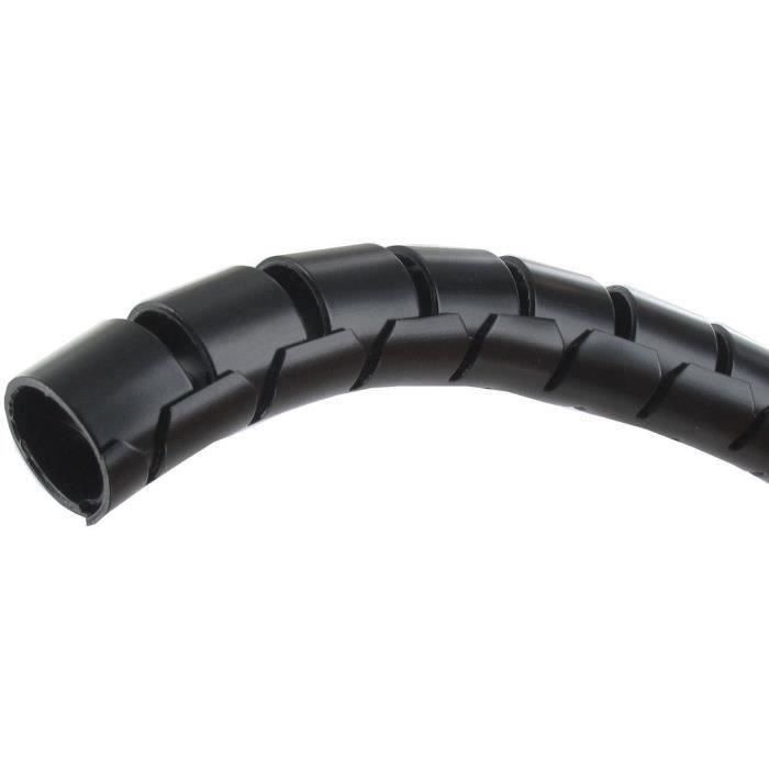 Gaine de frettage rapide (spiralée) pour protection des câblages électriques (-20° à +50°C) en 5m