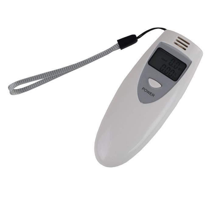 Éthylotest Numérique Certifié SUPAREE – Portable, écran LCD, Résultats En 5 Secondes – 10 Embouts Buccaux Inclus – Pour Fête, Voyage, Sécurité Routière