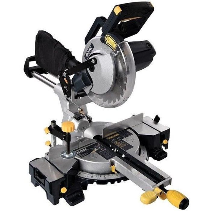 Scie A Onglet Radiale Circulaire Double Barre Coulissante 1800w 378634 Gmc Achat Vente Scie Electrique Scie A Onglet Radiale Cdiscount