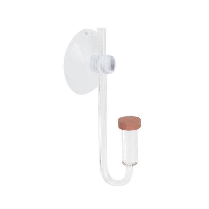 Testeur de CO2 pour aquarium, lot de 2 moniteurs en verre transparent avec ventouse pour