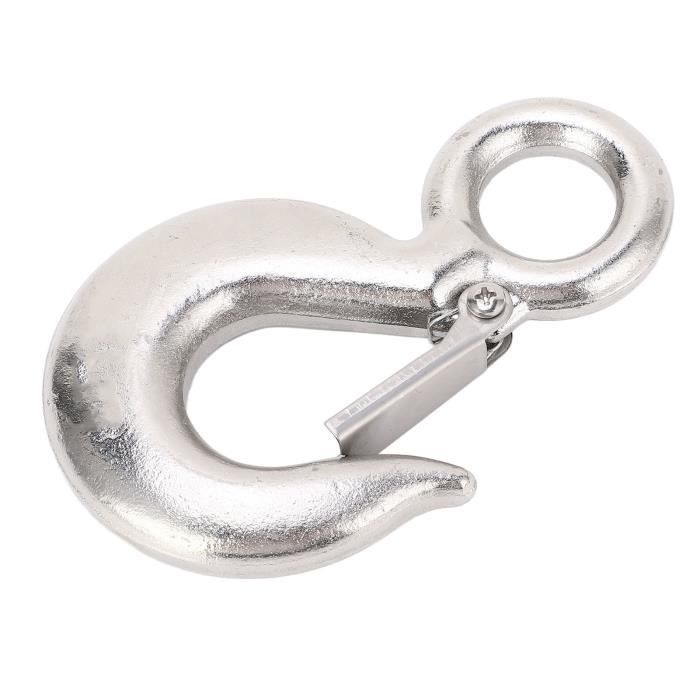 LUA Crochet De Treuil Crochet Coulissant à Chape De 5/16 Po Avec Loquet