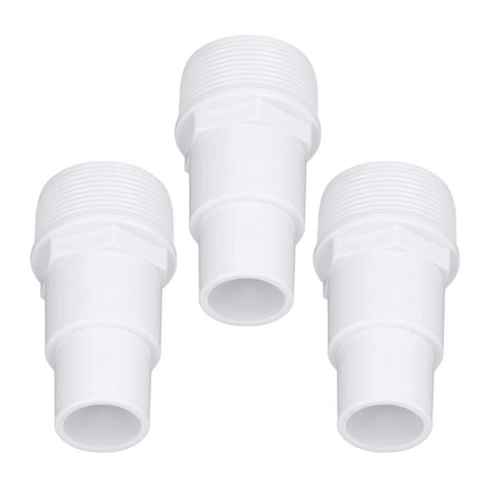 Adaptateur Tuyau Piscine 32/38 Mm – Étanche, Anticorrosion, Compatible Pompe/filtre/chauffage Intex