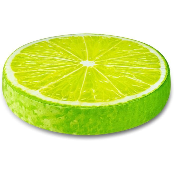 Coussin Décoratif SANDINI Bois Fruits Légumes 38x6cm - Assise Confort Jardin Maison