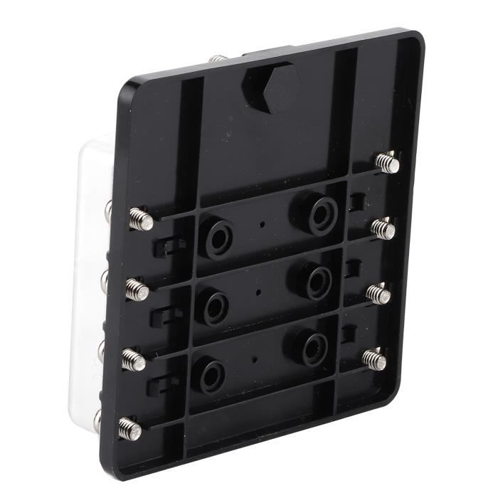 Bornier Haut-parleur à Ressort 8 Voies - Connecteur Push-release - Pour Câbles Audio AWG24-16