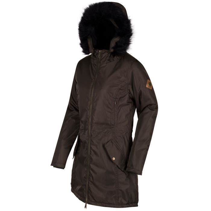 Regatta Great Outdoors Lucetta Veste parka impermeable Femme Kaki Cdiscount Pret a Porter