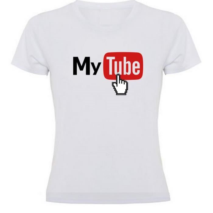 Téléchargement gratuit Images T Shirt Humour Mytube Imitation Du Logo Youtube Tee Shirt dernière par