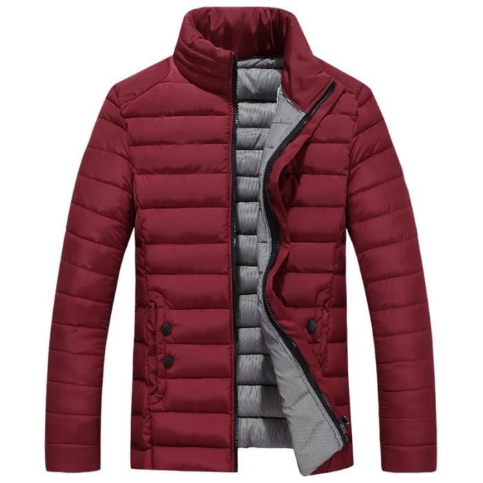 Manteau court rouge homme clearance