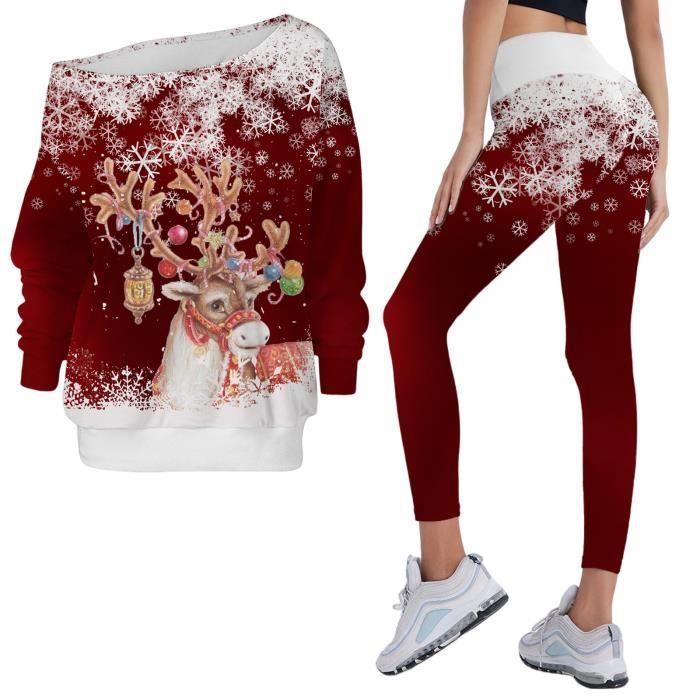 Ensemble de vetements Noel Femme Magenta fuchsia Polyester Confortable Magenta fushia Cdiscount Pret a Porter