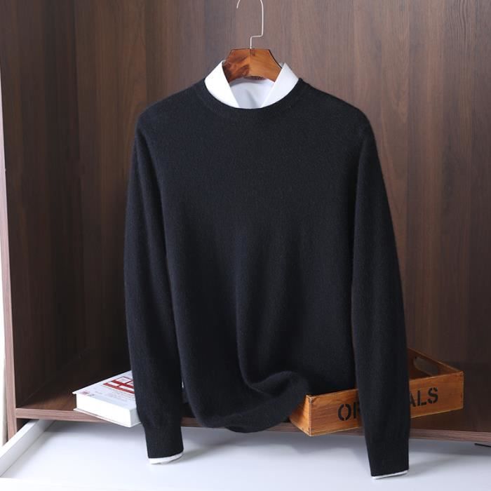 Pull col rond et chemise deals