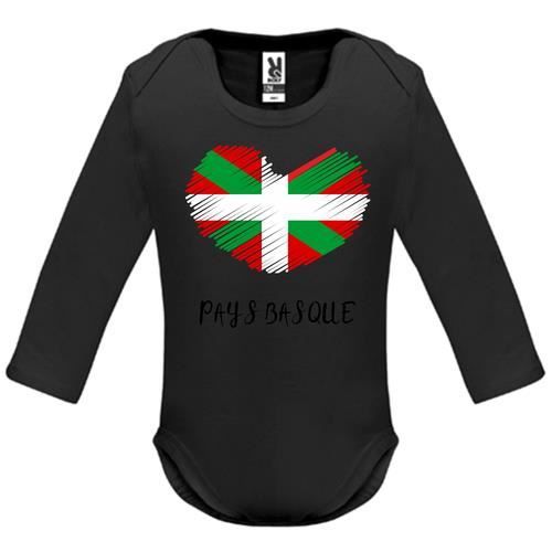 Body Bébé Manches Longues - Drapeau Comores