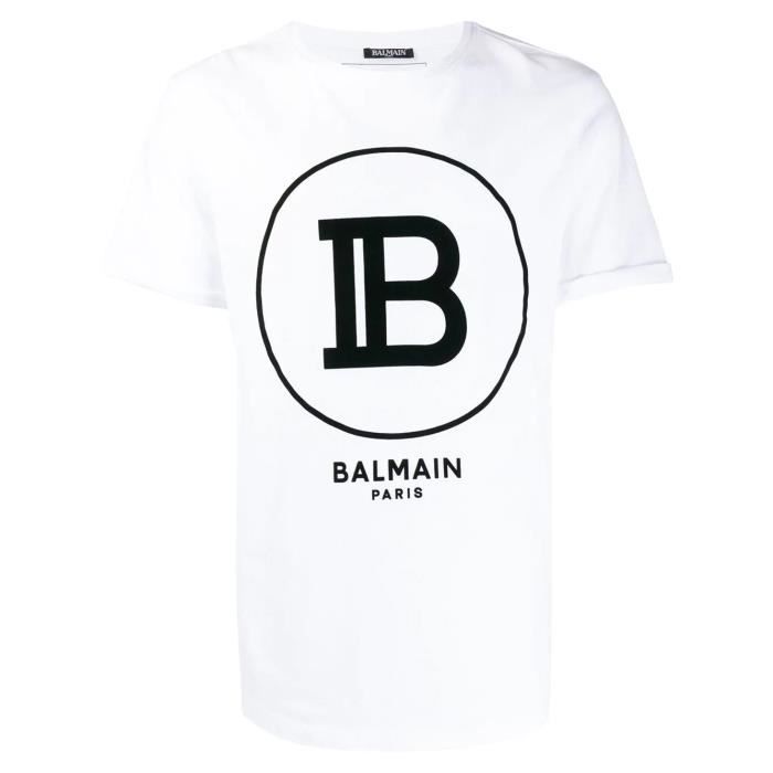 BALMAIN logo print t-shirt white