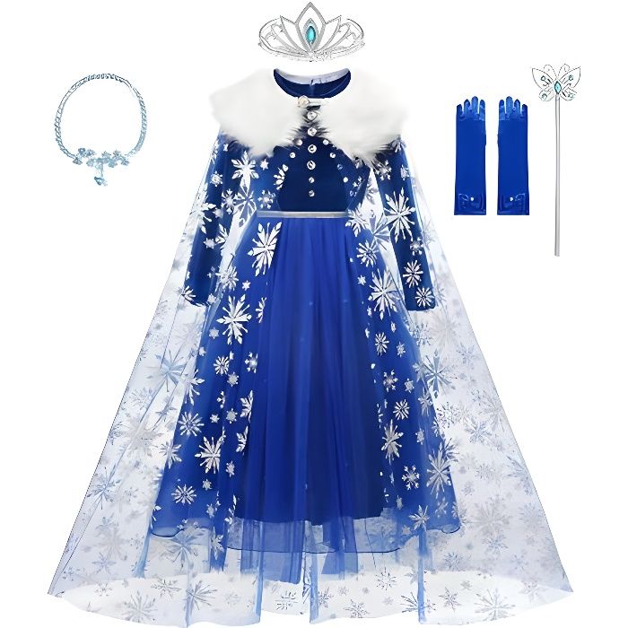 Robes de princesse Reine des Neiges 2 pour filles, vêtements de carnaval,  robe de soirée Anna et Elsa, cosplay d'Halloween, cadeau de Noël -  AliExpress