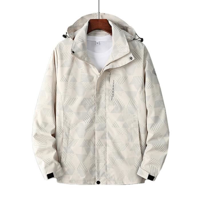 Veste De Ski Imperméable Léger Coupe-vent Randonnée Avec Capuche - Vert