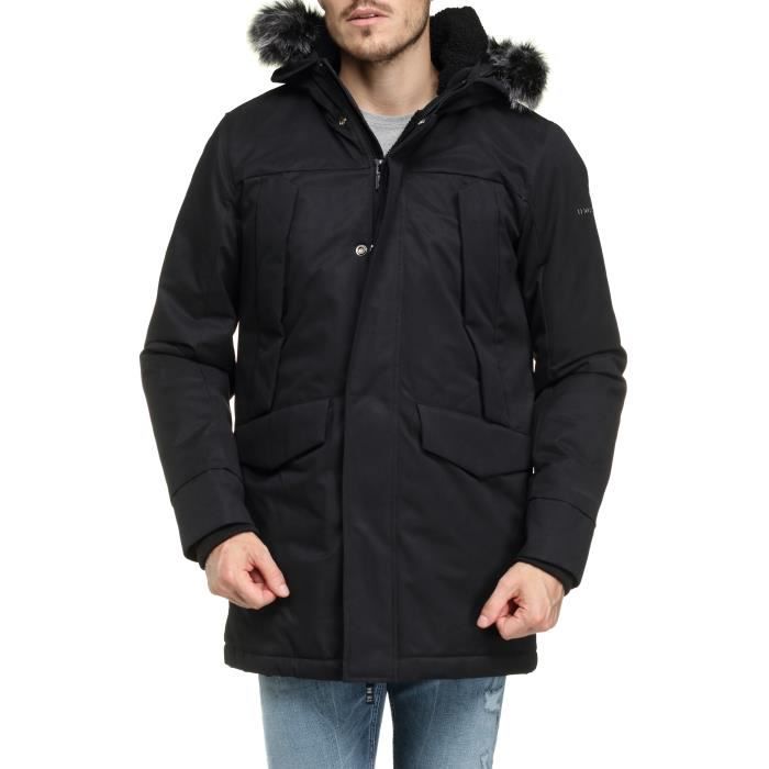Parka Teddy Smith P Herman 11816078d 133a Charbon Noir Cdiscount Pret a Porter