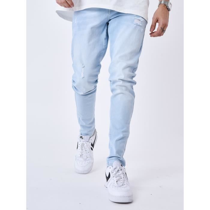 Jean bleu clair déchiré homme new arrivals