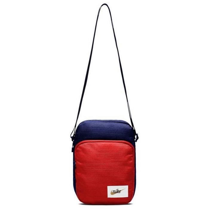 Sacoche Homme Nike Waist Cordura Marine et Rouge bleu marine