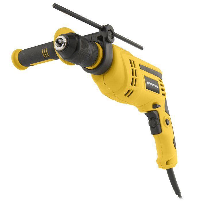 Perceuse à percussion POWERPLUS 48 000 coups / min Perce bois / acier / béton