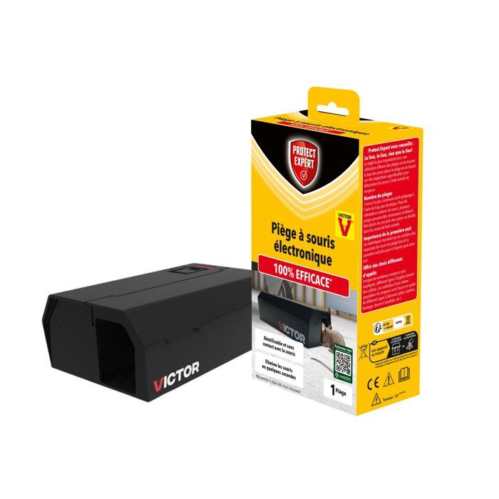 Piège à souris électronique - PROTECT EXPERT - Rapide - Précis - Élimination en quelques secondes