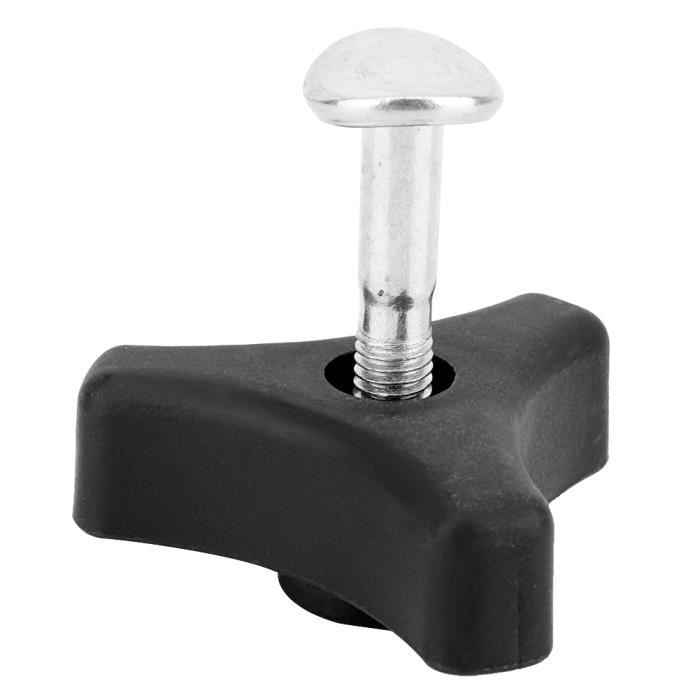 Bouton De Vis De Poignée De Verrouillage à Serrage Manuel De Type L Reglable 1 4 Black 17 Mm 91918001