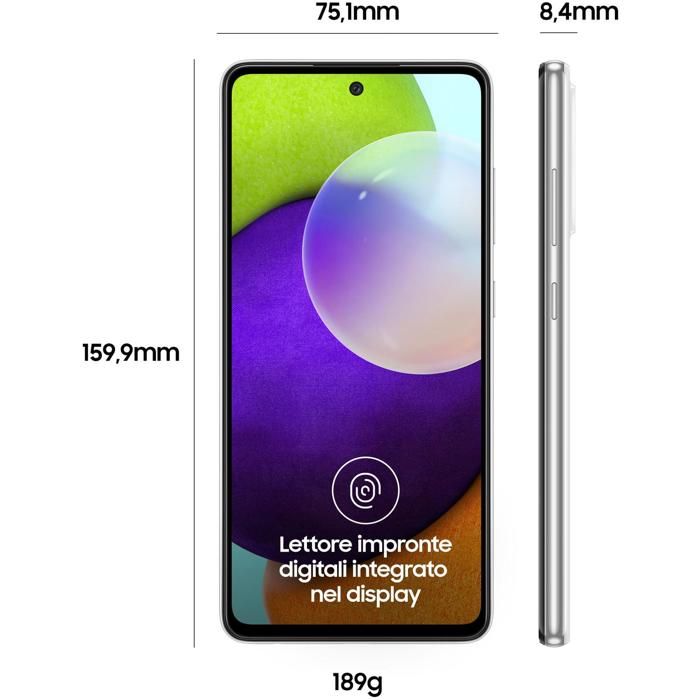 Téléphone SAMSUNG Galaxy SM A525FZWGEUE 65 pouces 4G Double SIM