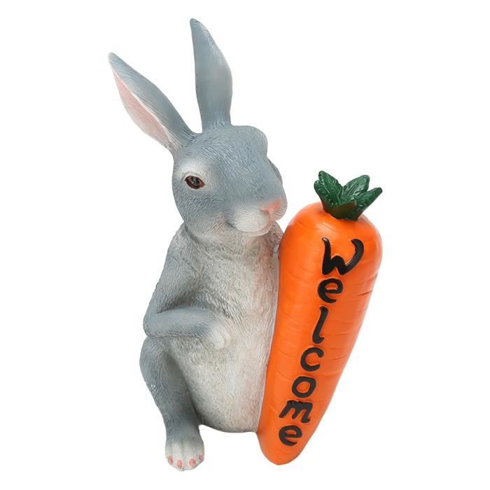 24 Figurines Lapins De Pâques En Résine - Mini Décorations Printanières Pour Plantes, Gâteaux, Bureau