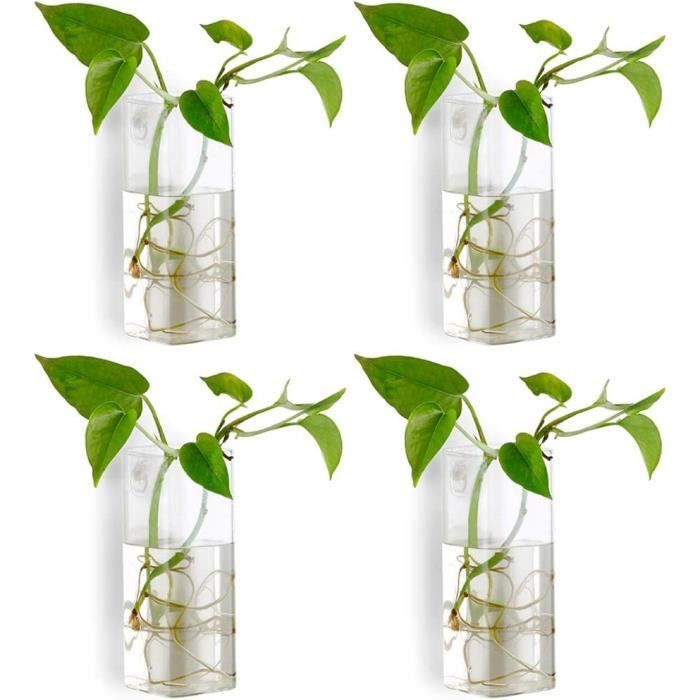 ARAMOX Vase Transparent Vase De Jardinière En Verre Vase Hydroponique