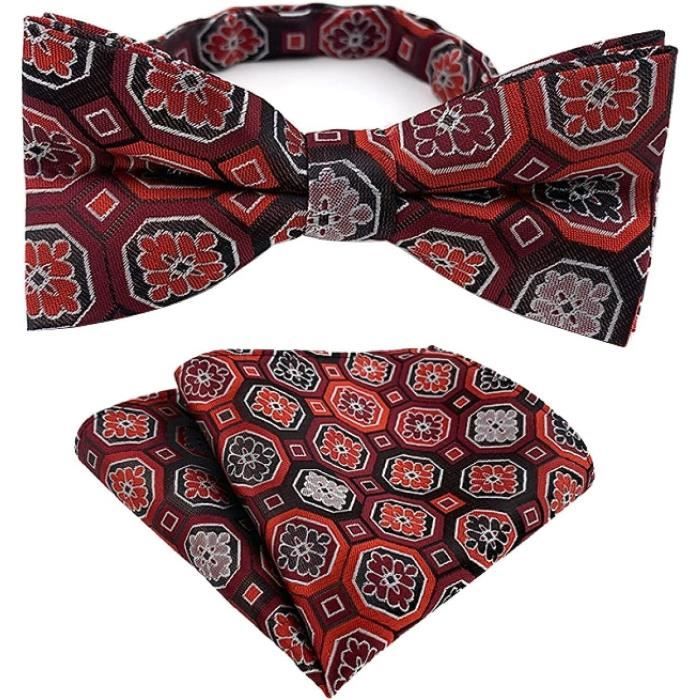 Lot De Pochettes Et Nœuds Papillon Homme - 100% Soie - Multicolore - Très Bon État