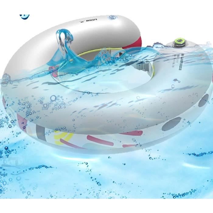 Flotteur Piscine Gonflable Flamant Rose Métallisé – XXL 150x140x110 Cm – Bouée Géante Pour 1-2 Adultes Ou Enfants