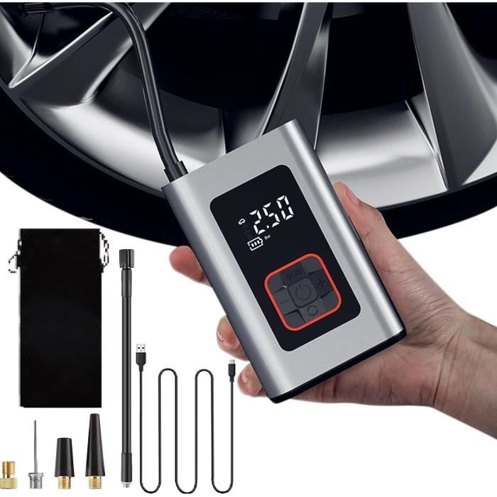 Pompe à Air Portable sans fil Rechargeable pour pneus de voiture,  numérique, intelligente, électrique
