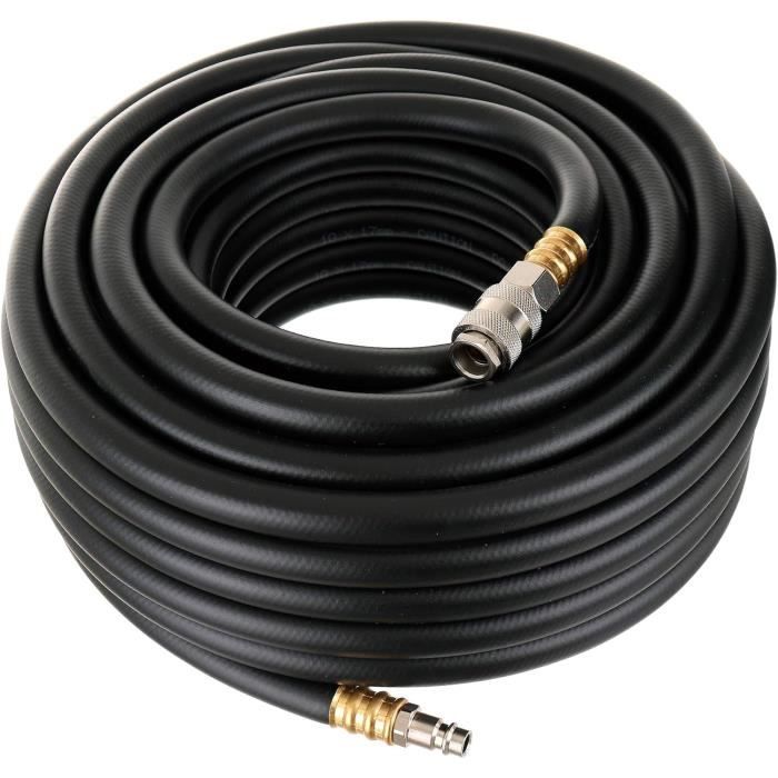 Tuyau Air Comprimé Kastor 20 M - Caoutchouc Souple Pour Outils Pneumatiques - Ø 10/17 Mm