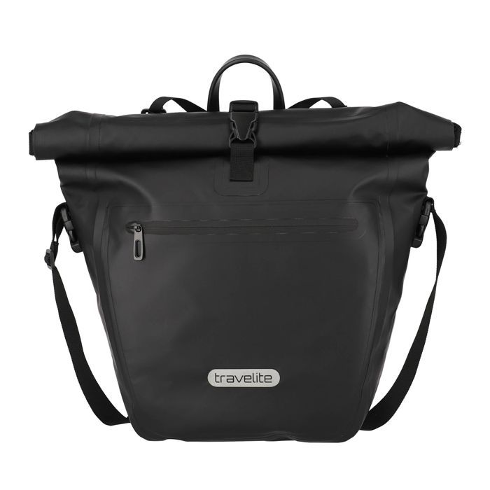 travelite Sacoche de vélo noir pour femme et homme - Basics Bike Bag 182976