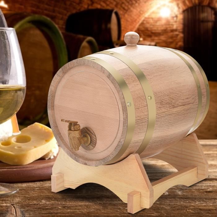 Tonneau à Vin 5,5 Litres – Distributeur Rustique Pour Vin & Apéritif