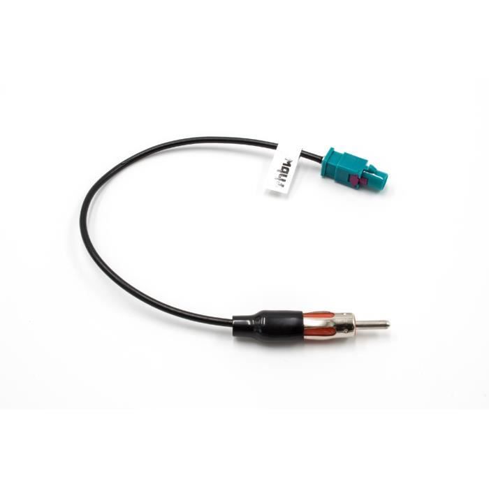 Vhbw Adaptateur d'antenne Fakra plug to Din plug compatible avec Audi, BMW,  Citroen, Dacia, Fiat, Mercedes, Opel, Peugeot, Renault, - Cdiscount Auto