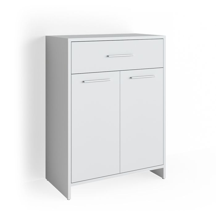 meuble de salle de bains vicco kiko 80 x 60 cm blanc - chiffonnier, salle de bains, meuble, étagère, étagère de salle de bains