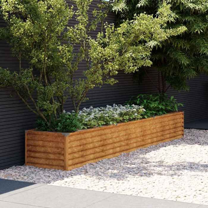 vidaXL Lit surélevé de jardin 100x50x36 cm acier corten 151975