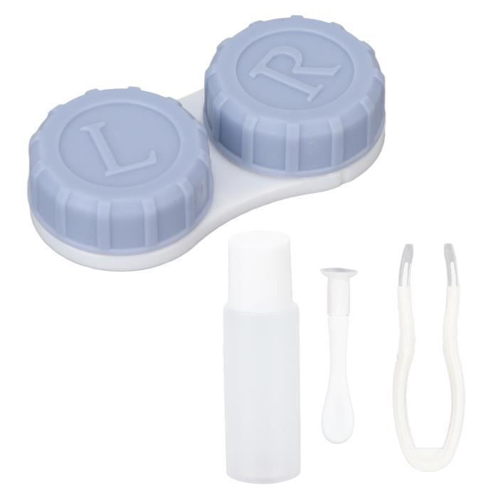 Lot De 2 étuis à Lentilles De Contact – Trousse De Voyage Plastique, Unisexe