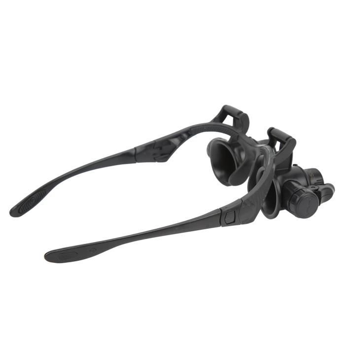 Happy-Loupe 10X Loupe pliante et debout avec échelles et LED outil de Happy-Loupe 10X Loupe pliante et debout avec échelles et LED outil de