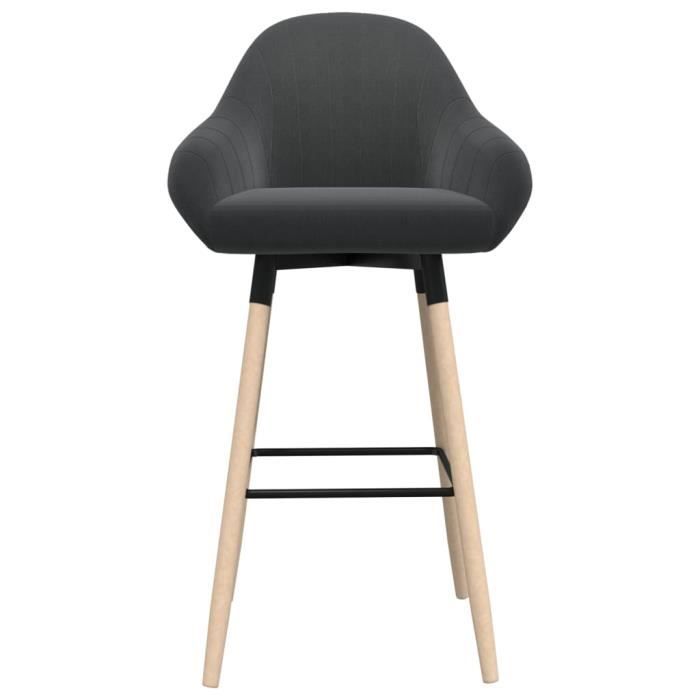 yosoo fauteuils et chaises - tabouret de bar gris foncé tissu - yos7734920162977 - fhe