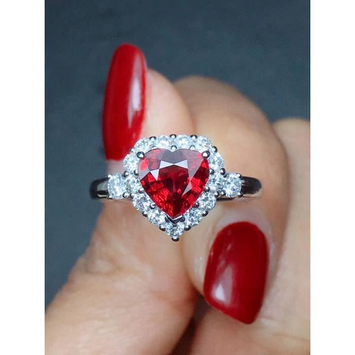 Bague argent grenat femme top