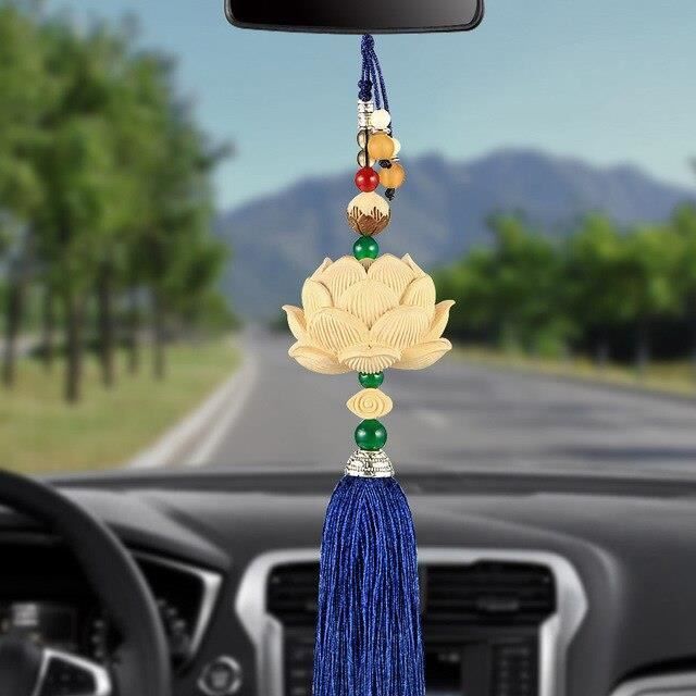 Attrape-Rêves Plumeté Pour Rétroviseur - Pendentif Voiture Déco Style Bohème - Cadeau Symbolique Pour Femme - 9