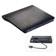 Lecteur-Graveur CD-DVD-RW USB 3.0 pour PC ASUS Chromebook Branchement Portable Externe (NOIR)-1