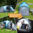 Tente de camping dôme familiale - Skandika Hammerfest 6 - 6 personnes - 2 cabines -Marquise - 620 x 220cm-1