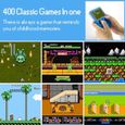 Etpark Consoles De Jeux Portable, Console de Jeu Retro FC, avec 400 jeux FC classiques Écran couleur de 2,8 pouces Prise en charge D-1