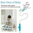 Nouveau Bébé moniteur titulaire, Support universel pour moniteur pour bébé à 360 ° Babyphone Caméra Vidéo Bébé Surveillance - Bleu-1