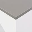 5297892© Design Rétro Table de bar-bistrot, Mange-Debout, pour Salon, Terrasse, Cuisine avec tablette amovible Blanc 138x39x110 cm-1