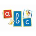 Montessori - Clementoni - Les lettres tactiles - Jeu éducatif pour apprendre l'alphabet - 26 cartes lettres rugeuses - Dés 3 ans-1