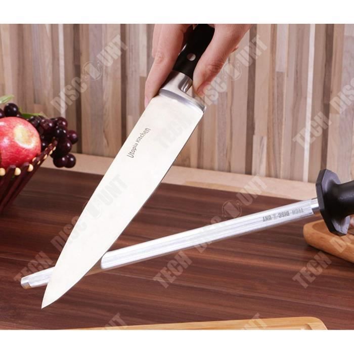 YOSOO Affûteur de couteaux Kit d'affûtage de couteaux, outil de polissage à  angle fixe avec rotation de 360° quincaillerie patin - Cdiscount Maison