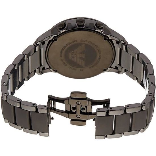 Emporio Armani Homme 43mm Bracelet Boitier Ceramique Quartz Montre AR1452 Cdiscount Bijouterie