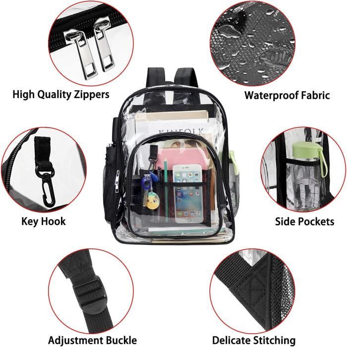 Cartable plastique transparent clearance